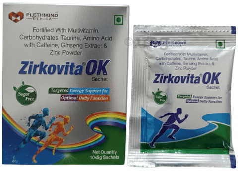 Zirkovita OK Sachet (5gm Each) Sugar Free: Buy box of 10.0 Sachets