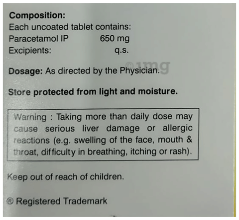 Aristomol 650 Tablet image Aristomol 650 Tablet image