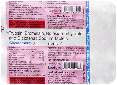 Chymomerg D Tablet image