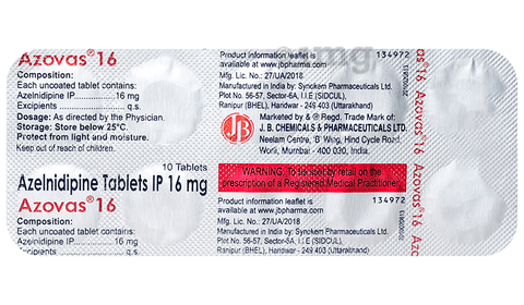 Azovas 16mg Tablet image