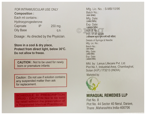 Delivere 9 250mg Injection image