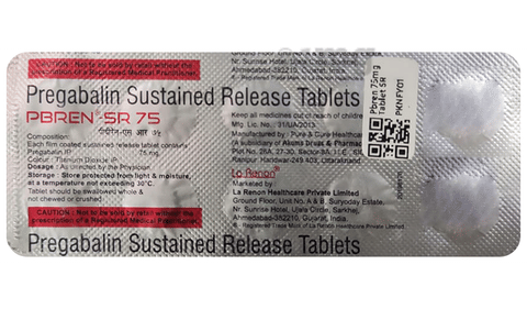Pbren 75mg Tablet SR image