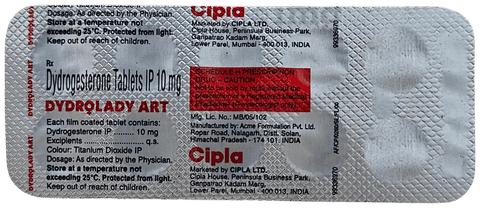 Dydrolady Art 10mg Tablet image