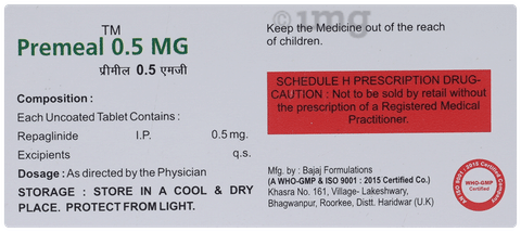 Premeal 0.5mg Tablet image Premeal 0.5mg Tablet image