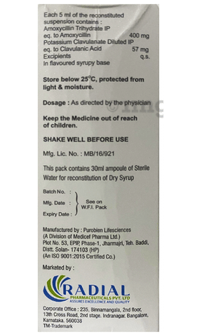 Radiclav DDS Dry Syrup image Radiclav DDS Dry Syrup image