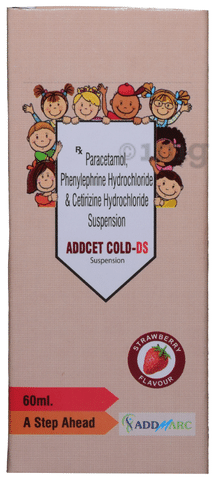 Addcet Cold DS Oral Suspension Strawberry