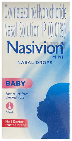Nasivion Mini Baby 0.01 Nasal Drops Buy bottle of 10.0 ml Nasal