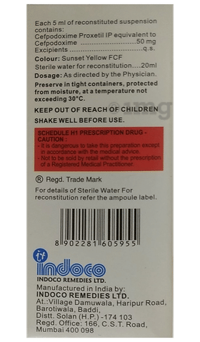 Oxipod 50mg Dry Syrup image