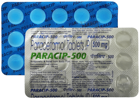पैरासिप 500 टैबलेट image