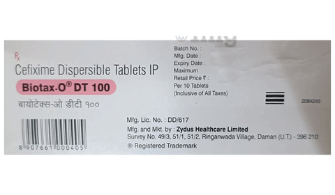 Biotax-O 100mg Tablet image