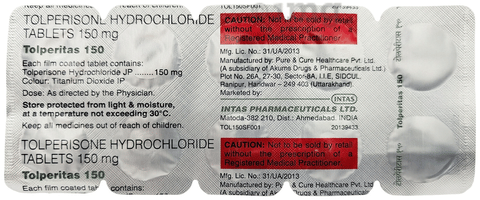 Tolperitas 150 Tablet image