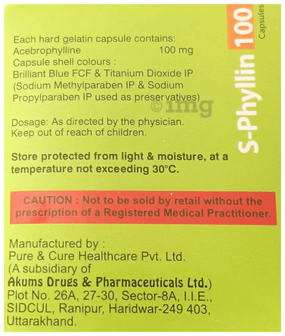 S-Phyllin 100 Capsule image