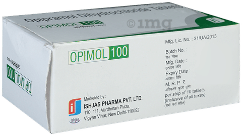 ओपिमोल 100mg टैबलेट image