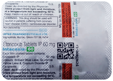 Intacoxia 60 Tablet image Intacoxia 60 Tablet image