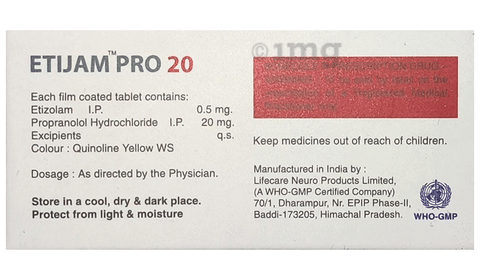 Etijam Pro 20 Tablet image