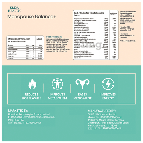Menopause balance sale