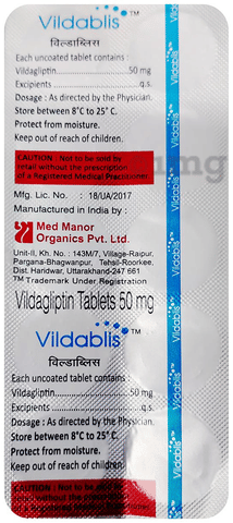 Vildablis 50mg Tablet image