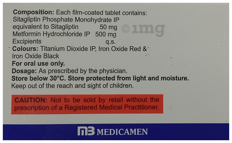 Sitawow M 50/500 Tablet image Sitawow M 50/500 Tablet image