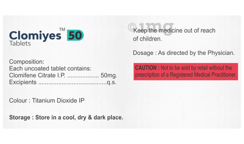 Clomiyes 50mg Tablet image