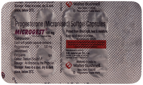 Microgest 100mg Softgel Capsule image