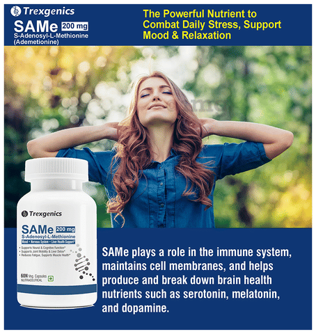 Trexgenics SAMe 200mg Veg Capsule image