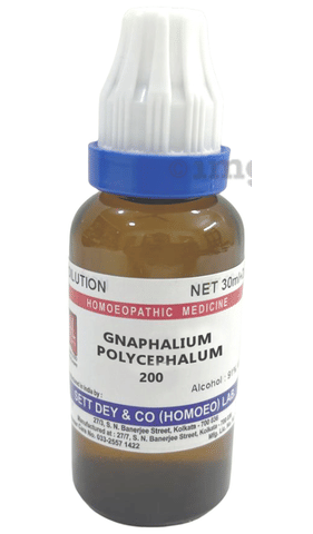 Sett Dey Gnaphalium Polycephalum Dilution 200 1