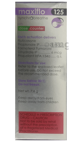 Maxiflo 125 Synchrobreathe Inhaler image Maxiflo 125 Synchrobreathe Inhaler image