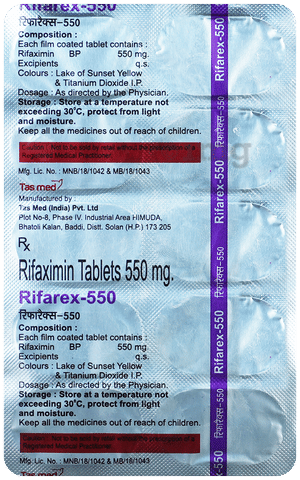 Rifarex 550mg Tablet image Rifarex 550mg Tablet image