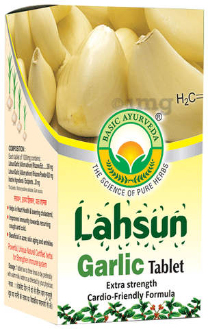 Basic Ayurveda Lahsun (Garlic) Tablet image Basic Ayurveda Lahsun (Garlic) Tablet image