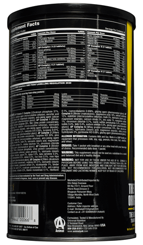 Universal Nutrition Animal Pak Capsule: Buy Tin of 44.0 capsules