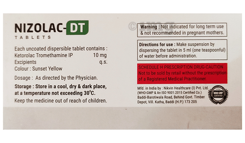 Nizolac-DT Tablet image