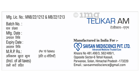 Telikar AM Tablet image