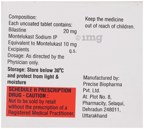 Bilagra M 20mg/10mg Tablet image