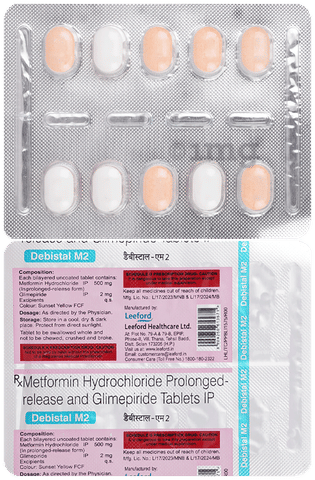 Debistal M 2mg/500mg Tablet image