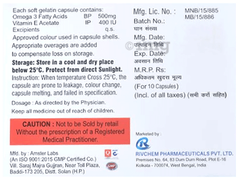 Rivcod 400 Softgel Capsule image