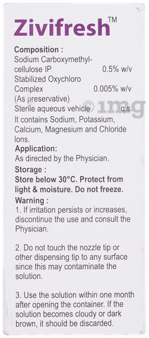 Zivifresh 0.5% Eye Drop image