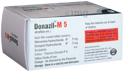 Donazil M 5mg/5mg Tablet image Donazil M 5mg/5mg Tablet image