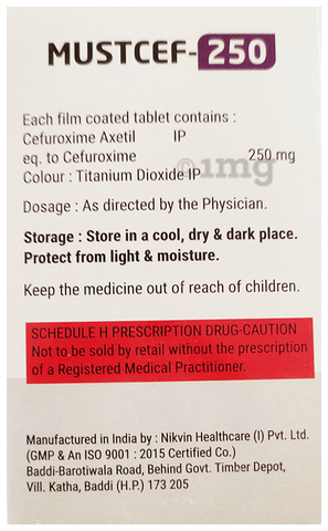 Mustcef LB 250 Tablet image Mustcef LB 250 Tablet image