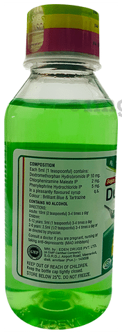 Dukof DC Cough Syrup Sugar Free