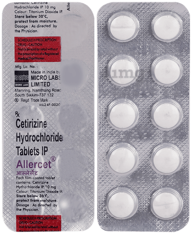 Allercet Tablet image