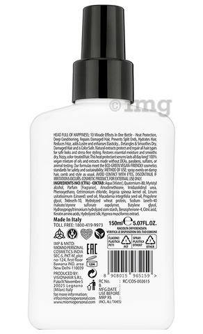 Miomio Personal Hygienizing Detox Multi Action Leave on Conditooning Spray  for Hair: Buy bottle of 150 ml Spray at best price in India | 1mg