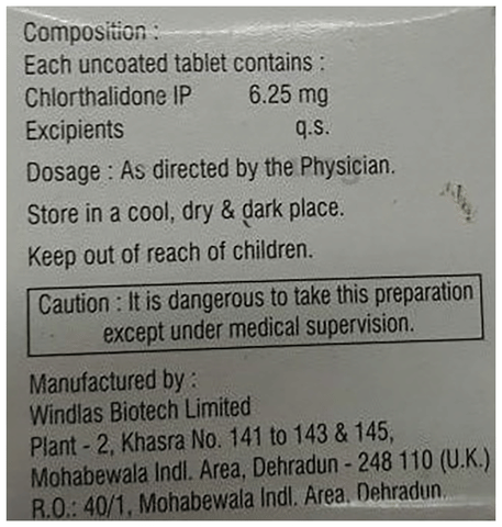 Thaloric 6.25 Tablet image