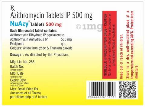 Nuazy 500mg Tablet image Nuazy 500mg Tablet image