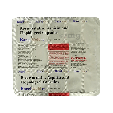 Razel Gold 10 Capsule View Uses Side Effects Price And Substitutes 1mg