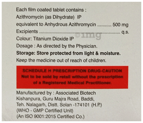 Aziplus 500 Tablet image