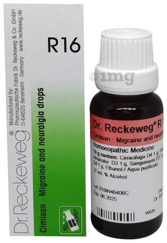 Dr Reckeweg R16 Migraine And Neuralgia Drop Buy Bottle Of 22 Ml Drop At Best Price In India 1mg Dr Reckeweg R16 Migraine And Neuralgia Drop Buy Bottle Of 22 Ml Drop At Best Price In India 1mg