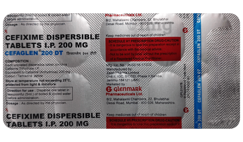 Cefaglen 200 DT Tablet image Cefaglen 200 DT Tablet image