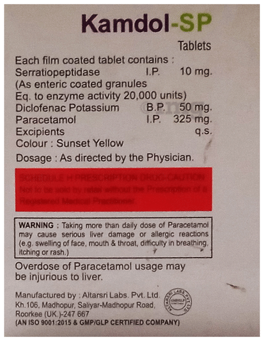 Kamdol-SP Tablet image