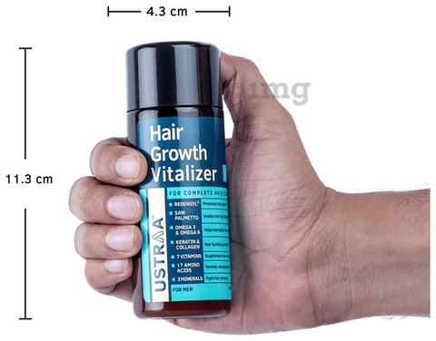 USTRAA Hair Growth Vitalizer - 100ml - Boost hair growth, Prevents hair  fall, Delays Hair Greying, With Redensyl and Saw Palmetto Extract, Non-oily  serum for complete hair care and nourishment - Price