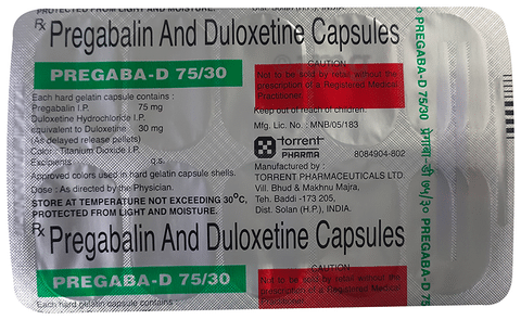 Pregaba-D 75/30 Capsule DR